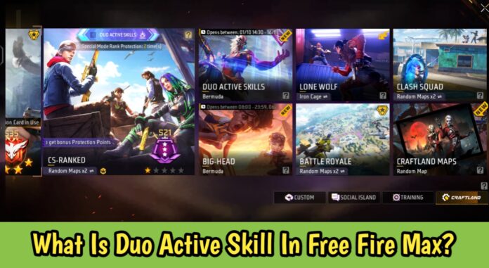 What Is Duo Active Skill In Free Fire Max
