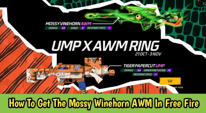 How To Get The Mossy Winehorn AWM In Free Fire