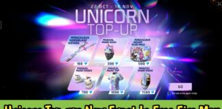 Unicorn Top-up: New Event In Free Fire Max