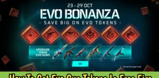 How To Get Evo Gun Tokens In Free Fire