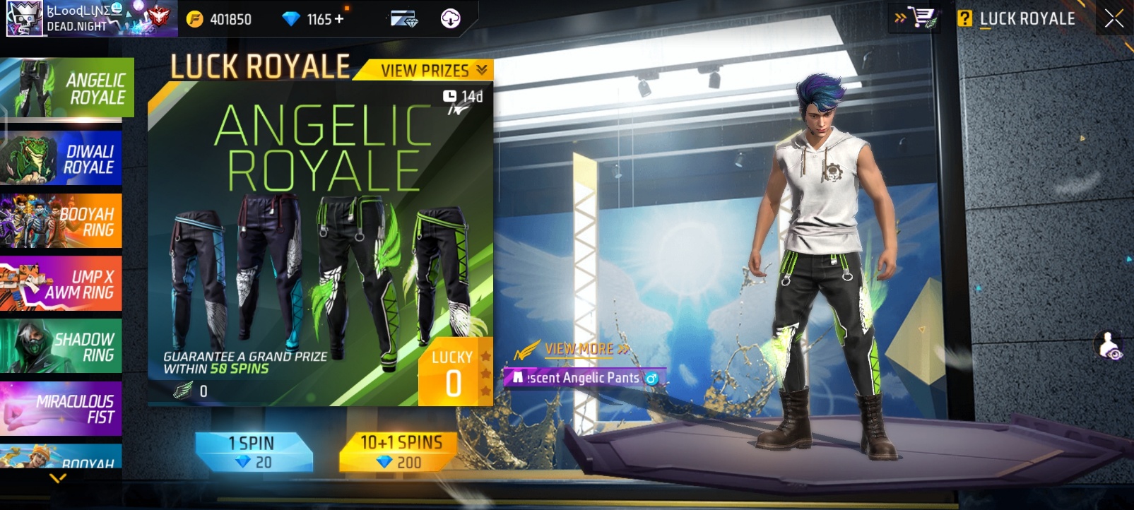Anglic Royale Event In Free Fire Max: Here's How To Get The Angelic Pant
