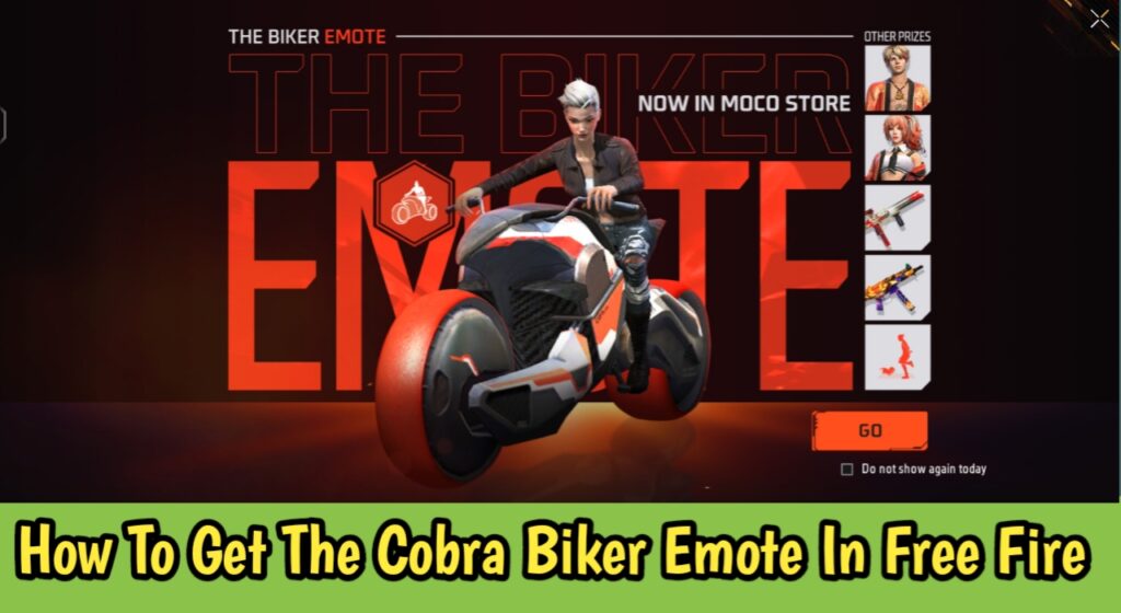 How To Get The Cobra Biker Emote In Free Fire Max?