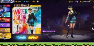 New Gold Royale Bundle In Free Fire Max: The Water Color Palette: Here’s How To Get It For Free
