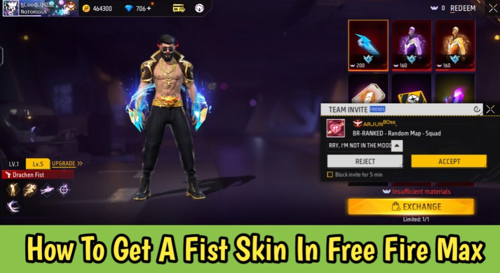 How To Get A Fist Skin In Free Fire Max?
