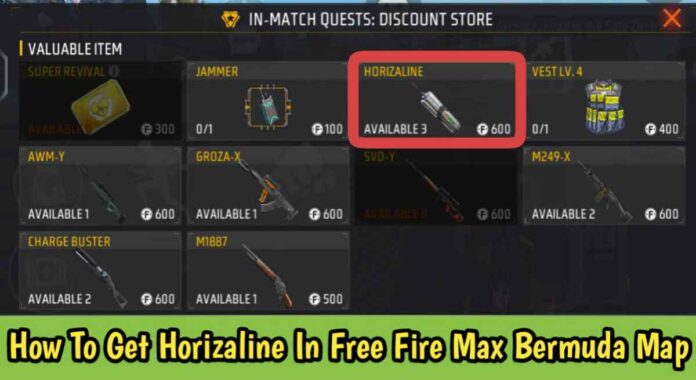 How To Get Horizaline In Free Fire Max Bermuda Map?