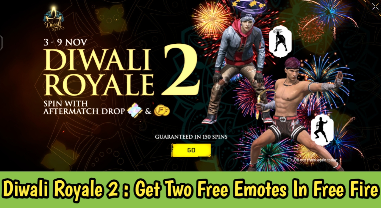 Diwali Royale 2 : Get Two Free Emotes In Free Fire Max This Diwali