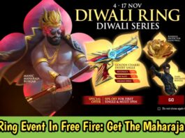 Diwali Ring Event In Free Fire: Get The Most Aggressive Maharaja Bundle