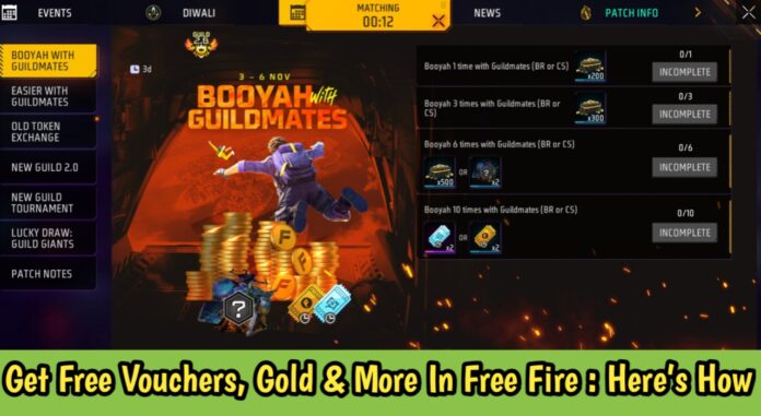 Get Free Vouchers, Gold & More In Free Fire : Here’s How