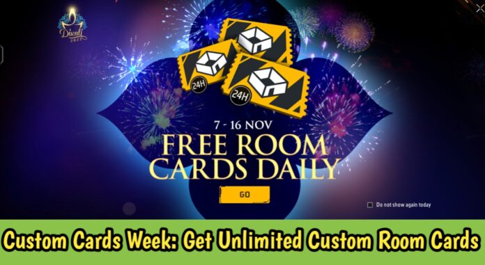 Custom Cards Week: Get Unlimited Custom Room Cards This Week In Free Fire Max