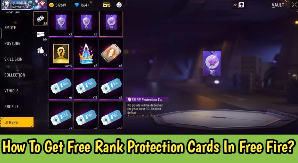 How To Get Free Rank Protection Cards In Free Fire Max