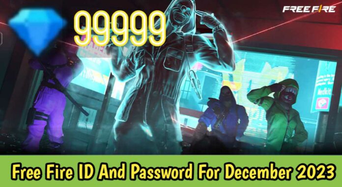 Free Fire ID And Password For December 2023
