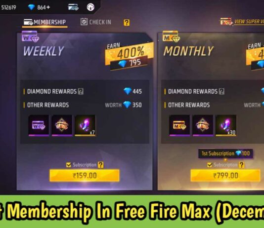 How To Get Membership In Free Fire Max (December 2023)