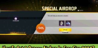 How To Get 9 Rupees Airdrop In Free Fire 2024?