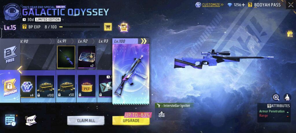 New Booyah Pass In Free Fire Max: Galactic Odyssey 