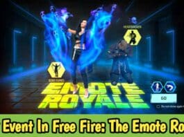 New Event In Free Fire: The Emote Royale