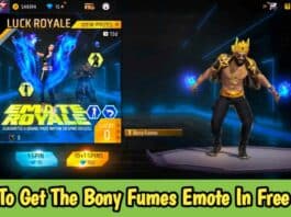 How To Get The Bony Fumes Emote In Free Fire