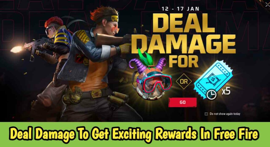 Deal Damage To Get Exciting Rewards In Free Fire 