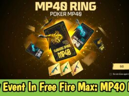 New Event In Free Fire Max: MP40 Ring