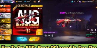 How To Get AUG: Beast Of Legend In Free Fire