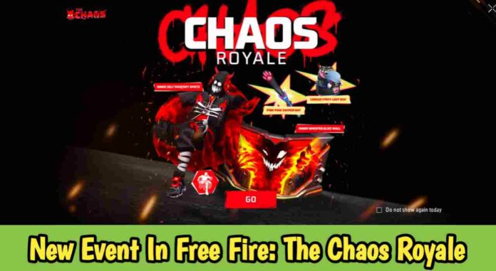 New Event In Free Fire: The Chaos Royale