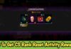 How To Get CS Rank Reset Activity Rewards In Free Fire