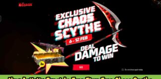 New Activity Event In Free Fire: Free Chaos Scythe