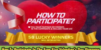 How To Participate In The Free Fire Valentine’s Day Giveaway