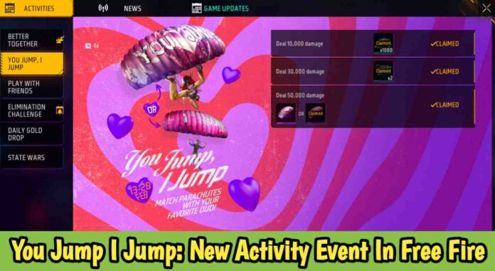 You Jump I Jump: New Activity Event In Free Fire