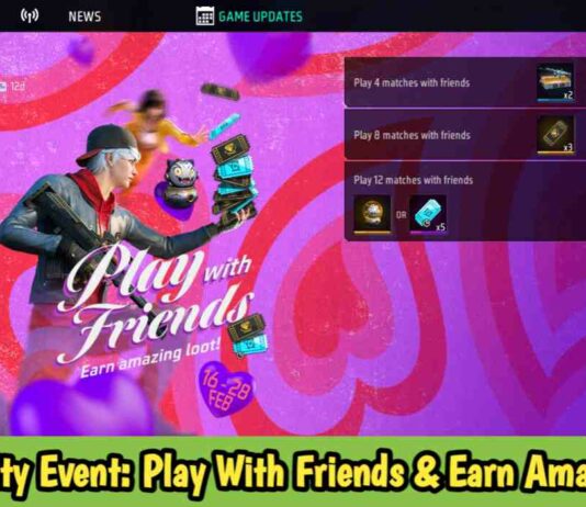 New Activity Event: Play With Friends & Earn Amazing Loots: Get Free Ring Vouches In Free Fire