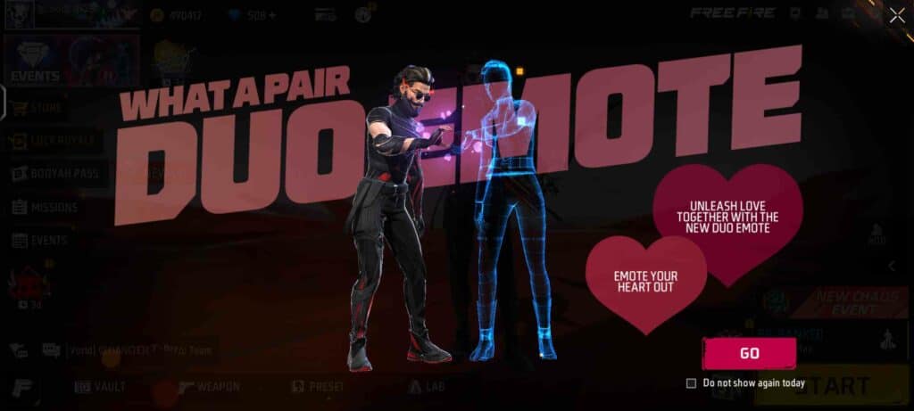 How To Get The Valentine’s Day Emote In Free Fire