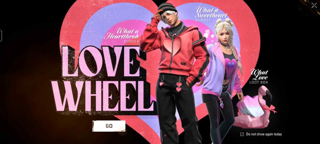 How To Get Valentine’s Day’s Love Wheel Items In Free Fire